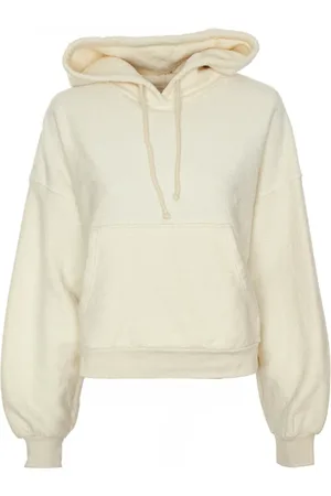 American Vintage Sweathshirts & Hoodies, Herre, Hvid, M, Uld, Kængurulomme hættetrøje sweatshirt