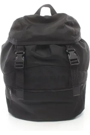 Saint Laurent Pre-owned, Dame, Sort, ONE SIZE, Uld, Pre-owned Canvas rygsaekke
