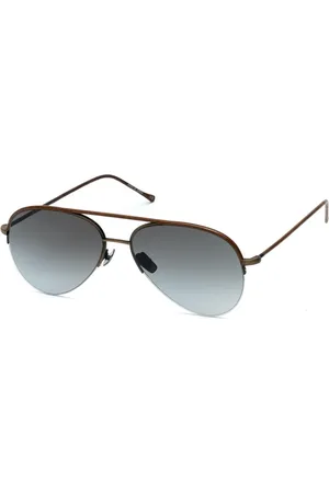 Belstaff Tilbehør, Herre, Brun, ONE SIZE, Uld, Titanium solbriller med UV-beskyttelse