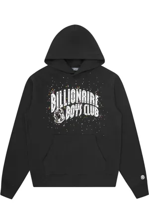 BILLIONAIRE Sweathshirts & Hoodies, Herre, Sort, XL, Sort Sweater med Hætte og Logo Patch