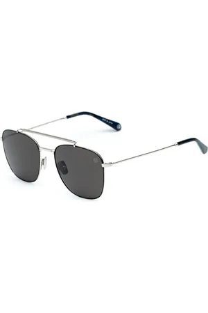 Belstaff Tilbehør, unisex, Grå, ONE SIZE, Håndlavet Titanium Solbriller med Zeiss Linser