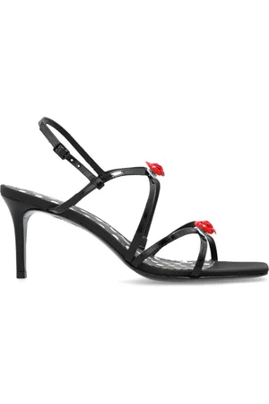 SOPHIA WEBSTER Sko, Dame, Sort, 38 EU, Læder, Hælede sandaler Rosette