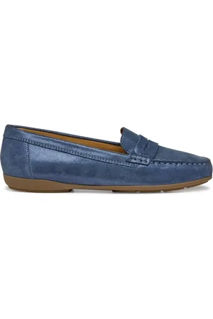 Geox Sko, Dame, Blå, 41 EU, Uld, Stilfulde D46Bma D Annytah MOC Sko
