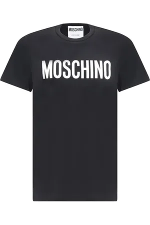 Moschino Top, Herre, Sort, M, Bomuld, Mønstret Logo T-shirt