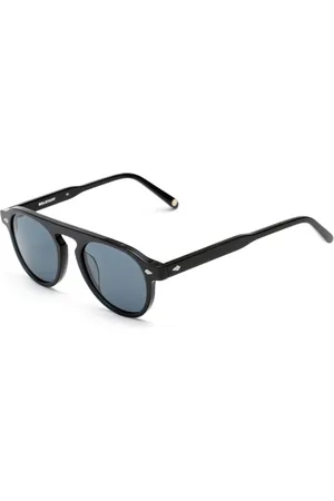 Belstaff Tilbehør, unisex, Sort, ONE SIZE, Håndlavede acetat solbriller med UV-beskyttelse