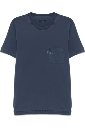 FAY Top, Herre, Blå, L, Bomuld, Blå T-shirt og Polo Combo