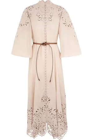 ZIMMERMANN Kjole, Dame, , M, Bomuld, Broderet Billow Kjole
