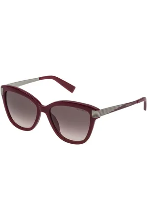 Trussardi Tilbehør, Dame, Rød, ONE SIZE, Grøn Gradient Acetat Solbriller til Kvinder