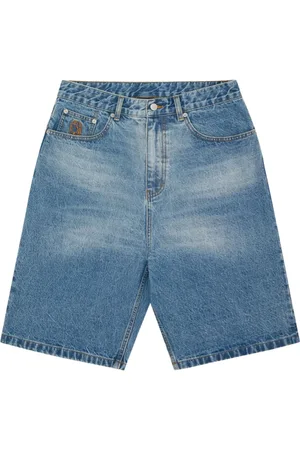 BILLIONAIRE Shorts, Herre, Blå, W28, Denim, Blå Indigo Shorts med Broderet Logo