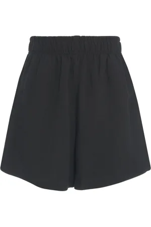 8PM Shorts, Dame, Sort, S, Linned, Sort Linnedblandingshøjtaljet Bermudashorts