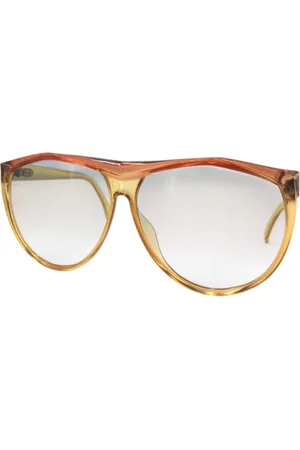 Dior Pre-owned, Dame, Gul, ONE SIZE, Tyl, Pre-owned Glas solbriller