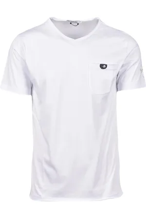 D.A. Daniele Alessandrini Top, Herre, Hvid, L, Bomuld, Tshirt