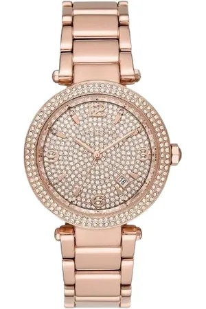 Michael Kors Tilbehør, Dame, Lyserød, ONE SIZE, Multifarvet Rustfrit Stål Ur