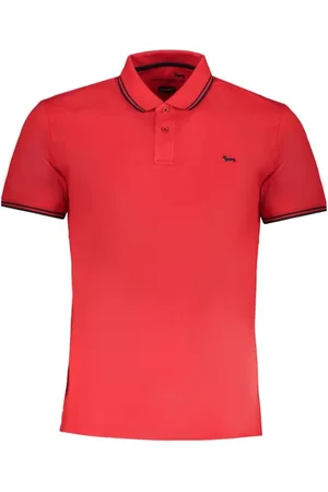 HARMONT&BLAINE Top, Herre, Rød, M, Bomuld, Rød Bomuldspolo