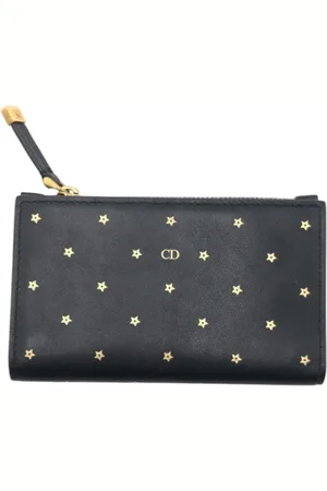 Dior Pre-owned, Dame, Sort, ONE SIZE, Tyl, Pre-owned Laeder punge