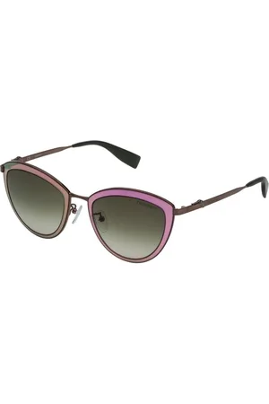Trussardi Tilbehør, Dame, Brun, ONE SIZE, Brun Metal Solbriller med Grøn Gradient