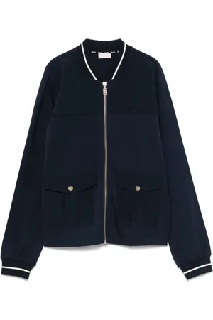 Liu Jo Sweathshirts & Hoodies, Dame, Blå, S, Bomuld, Blå Zip Sweater med Lommer