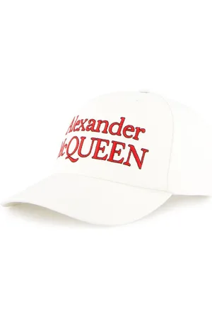 Alexander McQueen Tilbehør, Herre, Hvid, L, Uld, Hvid Hat til Stilfulde Mænd