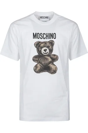 Moschino Top, Herre, Hvid, M, Sød Bjørn T-shirt