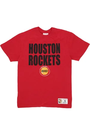 Mitchell & Ness Top, Herre, Rød, XL, Bomuld, Houston Rockets NBA T-shirt