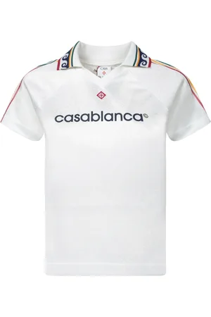 Casablanca Top, Dame, Hvid, S, Bomuld, Geometrisk Jacquard V-hals T-shirt