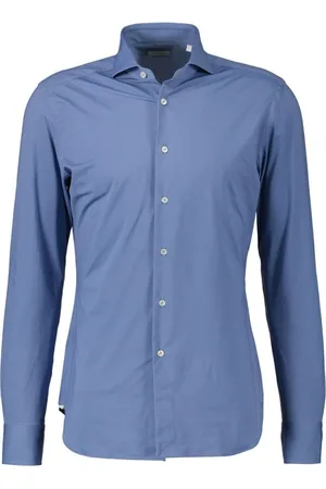 Xacus Skjorte, Herre, Blå, XL, Uld, Herreskjorte