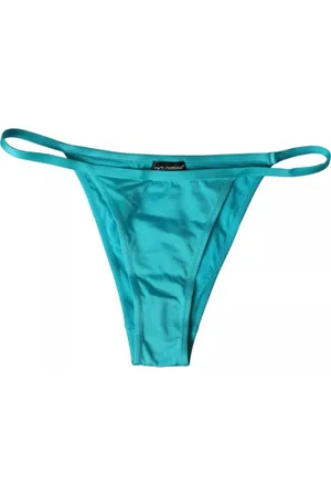 Dolce & Gabbana Badetøj, Dame, Blå, S, Nylon, Blå Grøn Bikini Bund Badetøj