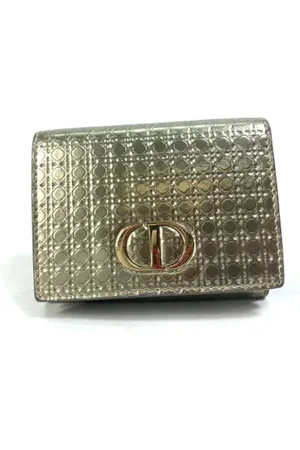 Dior Pre-owned, Dame, Gul, ONE SIZE, Uld, Pre-owned Laeder punge