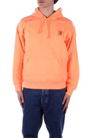 Carhartt Sweathshirts & Hoodies, Herre, , M, Bomuld, Ikonisk Logo Hættetrøje med Frontlomme