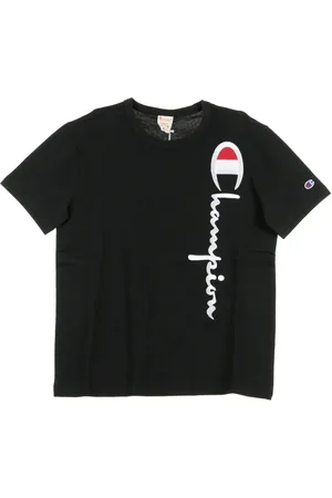 Champion Top, Herre, Sort, XL, Sort Crewneck Tee til Mænd