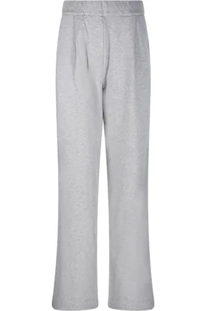 DRIES VAN NOTEN Bukser, Dame, Grå, XS, Bomuld, Grå Melange Harti Bukser