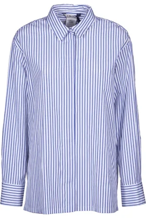 Max Mara Skjorte, Dame, Blå, L, Blå Skjorte Camicia