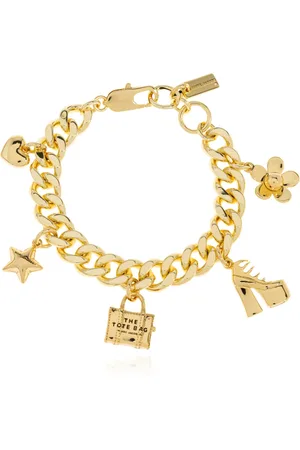 Marc Jacobs Tilbehør, Dame, Gul, ONE SIZE, Uld, Armbånd med charms