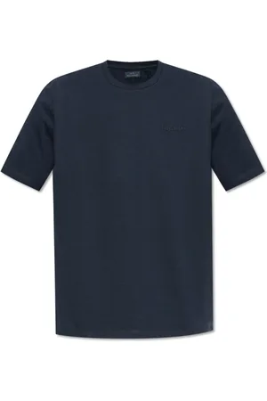 Paul & Shark Top, Herre, Blå, L, Bomuld, T-shirt med broderet logo