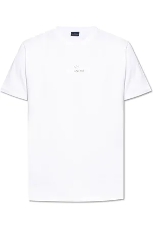 Paul & Shark Top, Herre, Hvid, 3XL, Bomuld, T-shirt med trykt logo