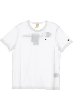Champion Top, Herre, Hvid, XL, Hvid Crewneck Tee til Mænd