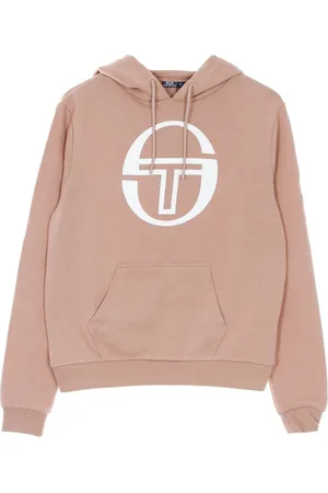 Sergio Tacchini Sweathshirts & Hoodies, Dame, Brun, XS, Martin Cropped Logo Kvinders Cropped Hoodie Mistery Rose