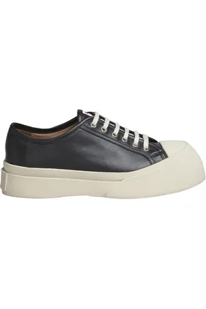 Marni Sko, Dame, Sort, 37 EU, Læder, Pablo Lace-Up Sneaker