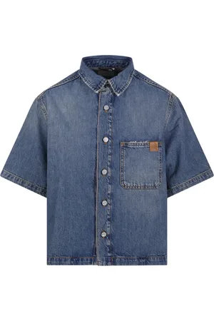 haikure Bluser & Skjorter, Dame, Blå, XS, Bomuld, Blå Olivenskjorte Ionic Stil