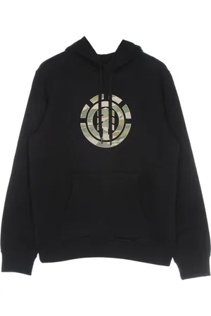 Element Sweathshirts & Hoodies, Herre, Sort, XS, Bomuld, Landskab Camo Hættetrøje i Sort