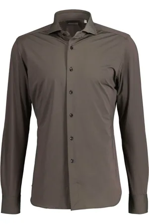Xacus Skjorte, Herre, Brun, XS, Casual Bluser