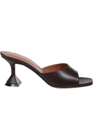 Amina Muaddi Sko, Dame, Brun, 40 EU, Kaffe Slipper 70