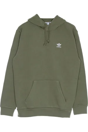 adidas Sweathshirts & Hoodies, Herre, Grøn, XL, Bomuld, Grøn Trefoil Hættetrøje med Kængurulomme