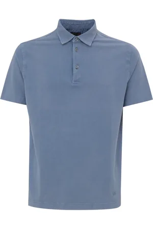 corneliani Top, Herre, Blå, L, Bomuld, Klassisk Polo T-shirt Blå