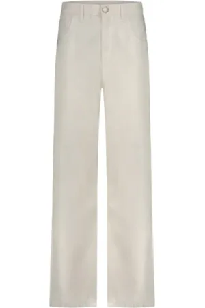 FEDERICA TOSI Jeans, Dame, Hvid, W24, Denim, Hvid Bull Denim Jeans Made in Italy