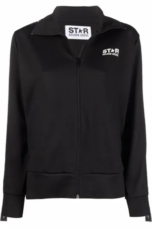 Golden Goose Sweathshirts & Hoodies, Dame, Sort, M, Uld, Sort og Hvid Sweater