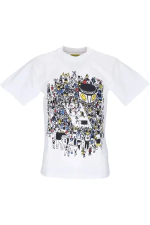 MARKET Top, Herre, Hvid, XL, Bomuld, Basketball Smiley Tee Hvid T-shirt