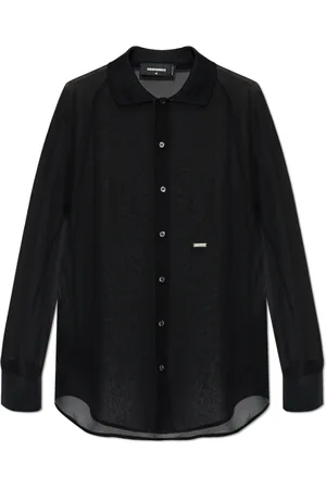 Dsquared2 Bluser & Skjorter, Dame, Sort, S, Uld, Silkeskjorte