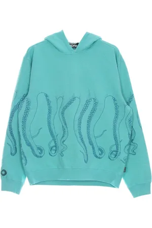 Octopus Sweathshirts & Hoodies, Herre, Blå, M, Bomuld, Aquamarine Hættetrøje Letvægts Tracksuit