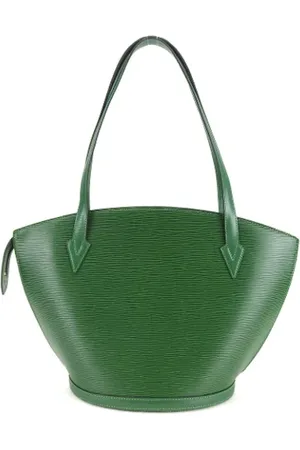 LOUIS VUITTON Pre-owned, Dame, Grøn, ONE SIZE, Uld, Pre-owned Laeder louis-vuitton-tasker